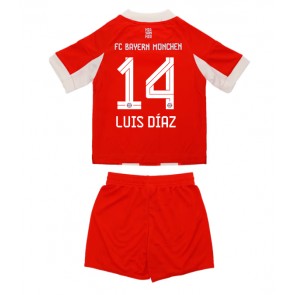 Bayern Munich Luis Diaz #14 Domaci Dres za Dječji 2025-26 Kratak Rukavima (+ kratke hlače)